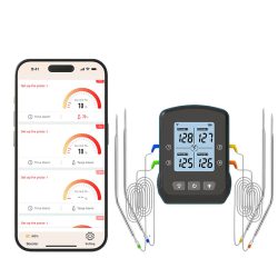 Bluegaz Trådløs grilltermometer med 4 sonder