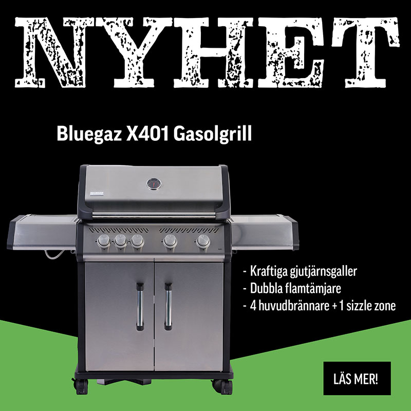 Bluegaz lancerer X401 gasgrill!