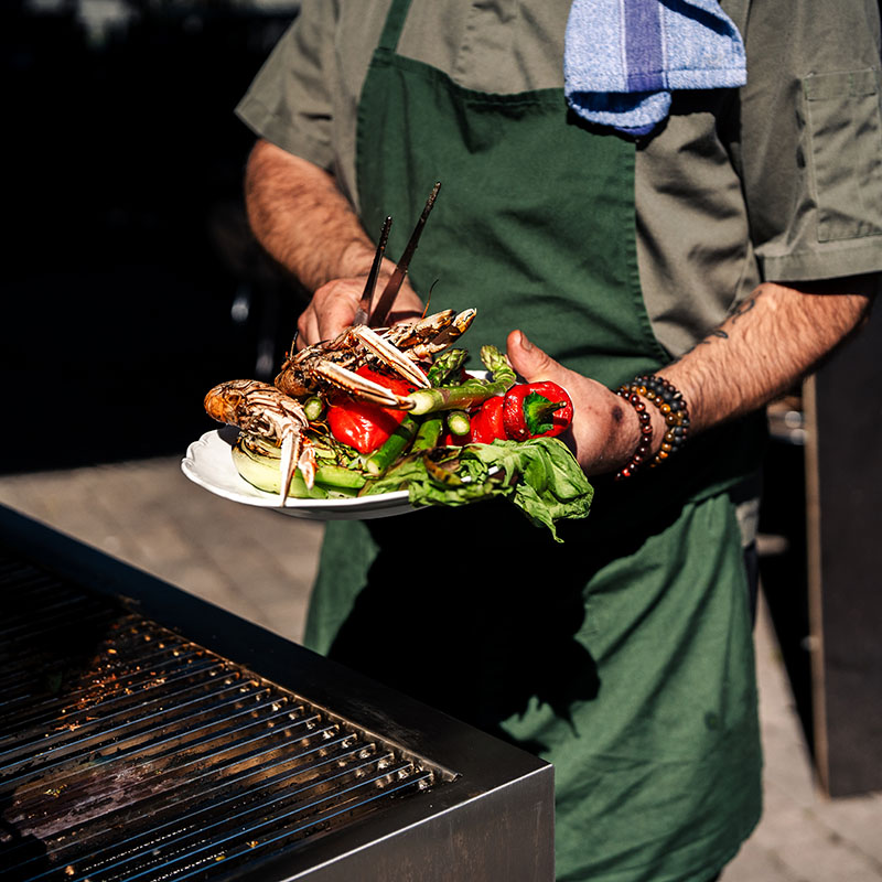 Bluegaz Z gasgrill indtager plads på Wärdshuset Ulla Winbladhs udendørsservering